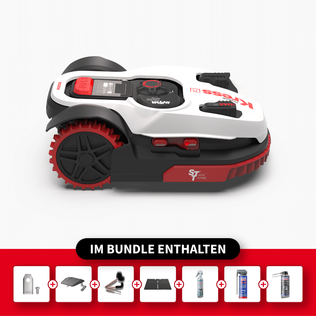 Kress Mission KR123E – Komplett-Sorglos Premium Set – Kress RTKⁿ Mähroboter, Produktansicht