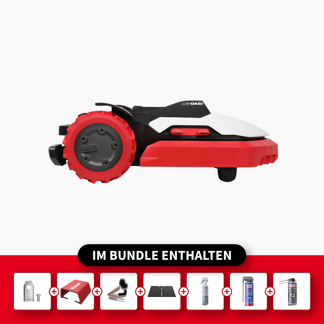 Kress Mission Mega KR136E – Komplett-Sorglos Premium Set – Kress RTKⁿ Mähroboter, Produktansicht