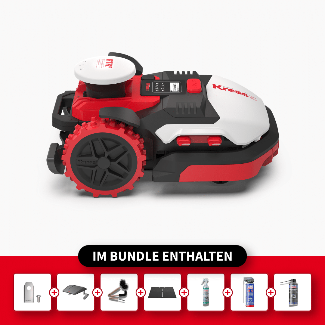 Kress Mission RTKⁿ KR160E – Komplett-Sorglos Premium Set – Kress RTKⁿ Mähroboter, Produktansicht