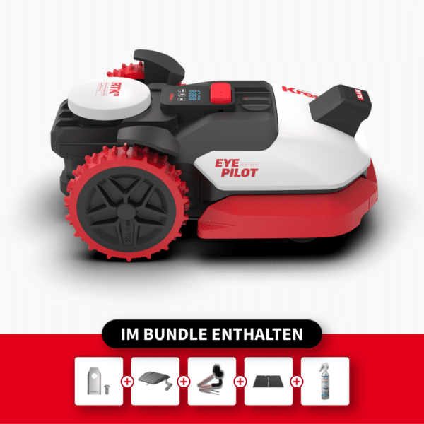 Kress EyePilot® RTKⁿ KR250ES – Immer Grün Komfort Set – Kress RTKⁿ Mähroboter für bis zu 500 m²