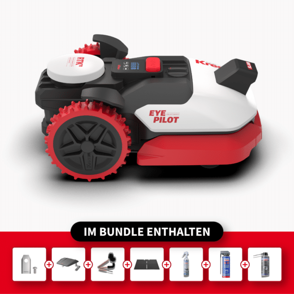 Kress EyePilot® RTKⁿ KR250E – Komplett-Sorglos Premium Set – Kress RTKⁿ Mähroboter für bis zu 500 m²