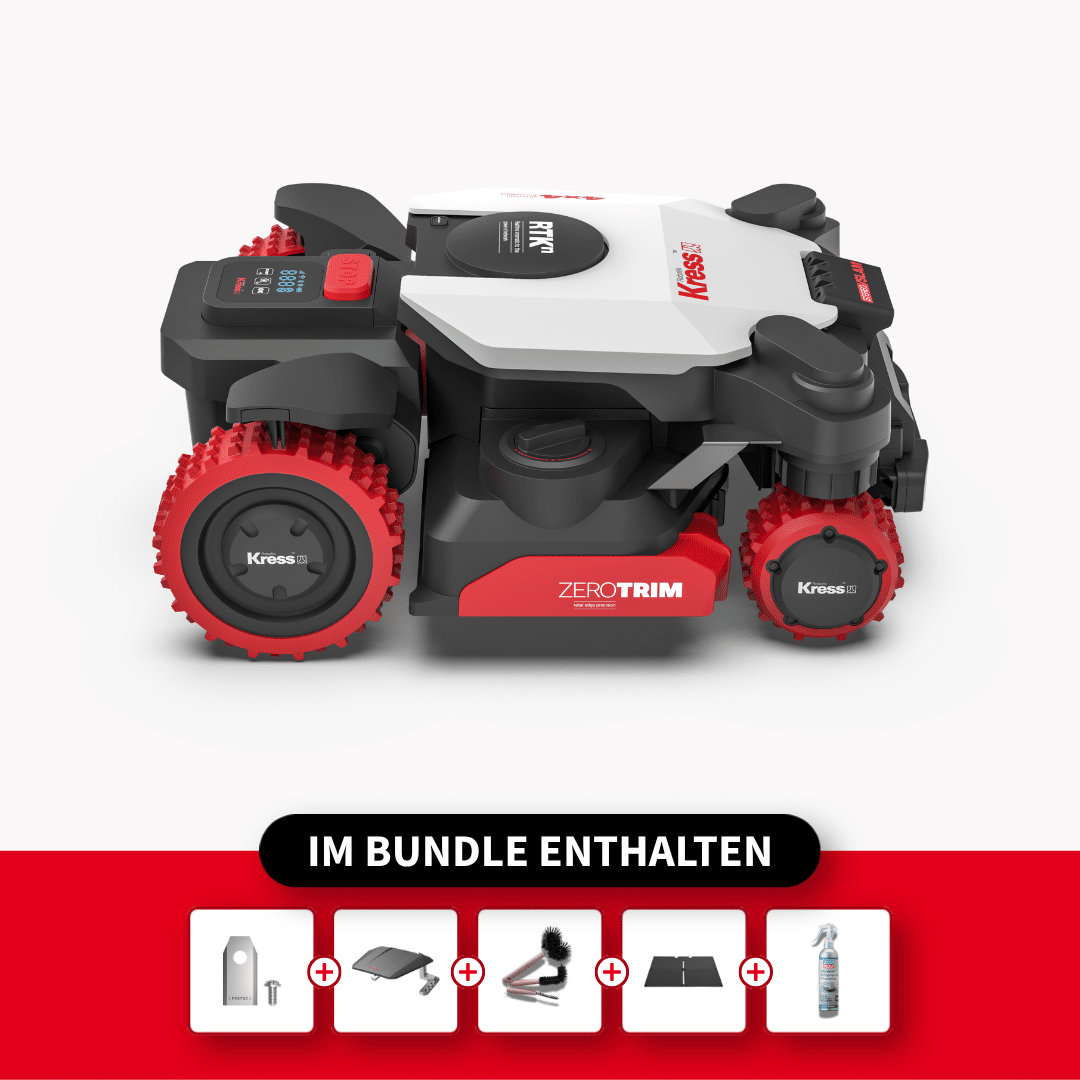 Kress EyePilot® RTKⁿ 4×4 KR281E – Immer Grün Komfort Set – Kress RTKⁿ Mähroboter, Produktansicht